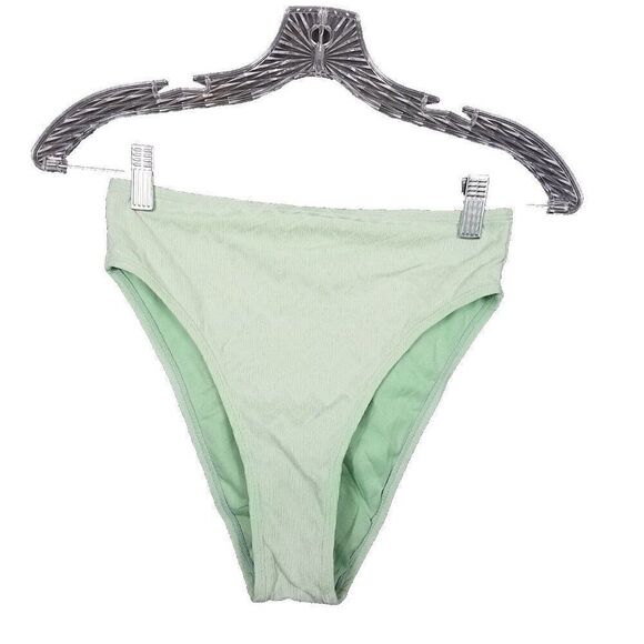Xhilaration Small Lime Green Hipster Chevron Print Bikini Bottoms Swimming Suit - Picture 1 of 8